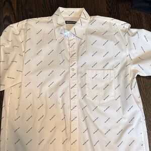 Balenciaga Off-White Men's Button Down Shirt